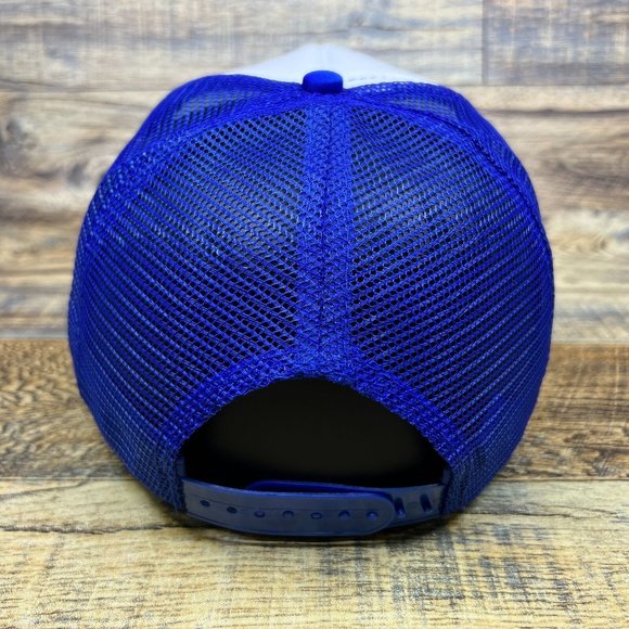 The Land Before Time Mens Trucker Hat Blue Snapback 1988 Dinosaur Movie Ball Cap - Picture 4 of 7